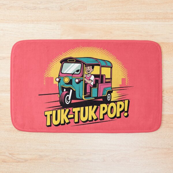 Item preview, Cheerful Tuk-Tuk Ride in Retro Pop Style designed and sold by SplashTastic.