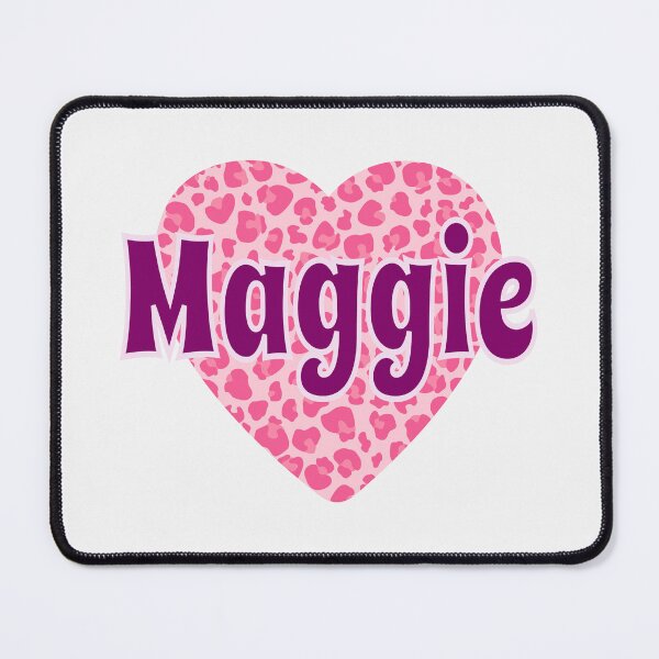 Item preview, Maggie Name Pink Leopard Heart designed and sold by Jeallan Designs.