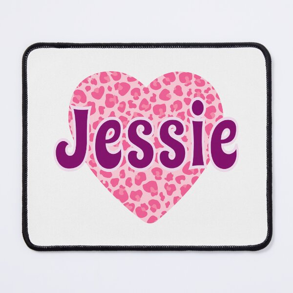Item preview, Jessie Name Pink Leopard Heart  designed and sold by Jeallan Designs.