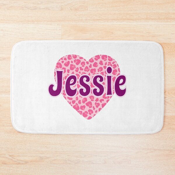 Item preview, Jessie Name Pink Leopard Heart  designed and sold by Jeallan Designs.