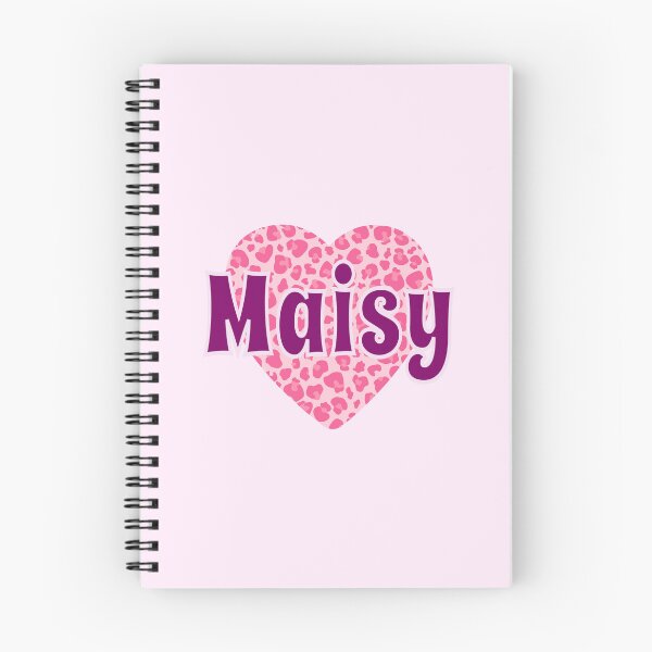 Item preview, Maisy Name Pink Leopard Heart  designed and sold by Jeallan Designs.