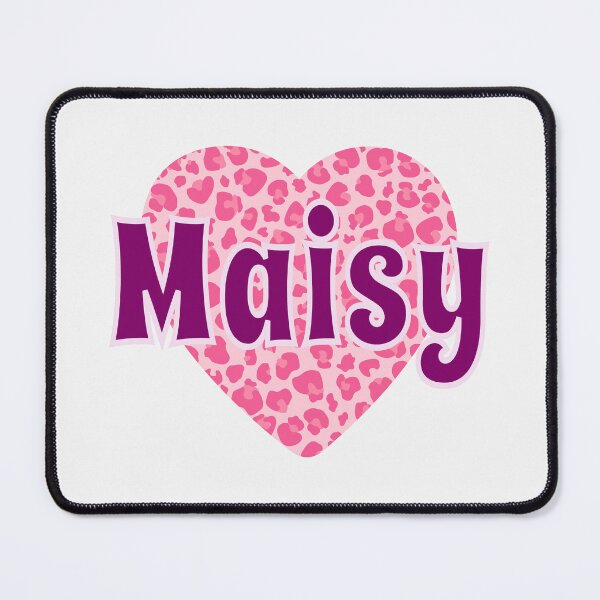 Item preview, Maisy Name Pink Leopard Heart  designed and sold by Jeallan Designs.