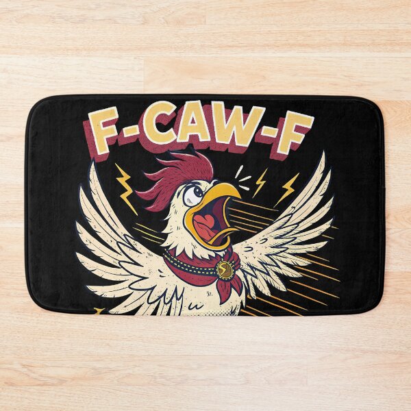 Item preview, Funny Angry Rooster F-CAW-F Retro Cartoon Chicken Design designed and sold by Fashvora.