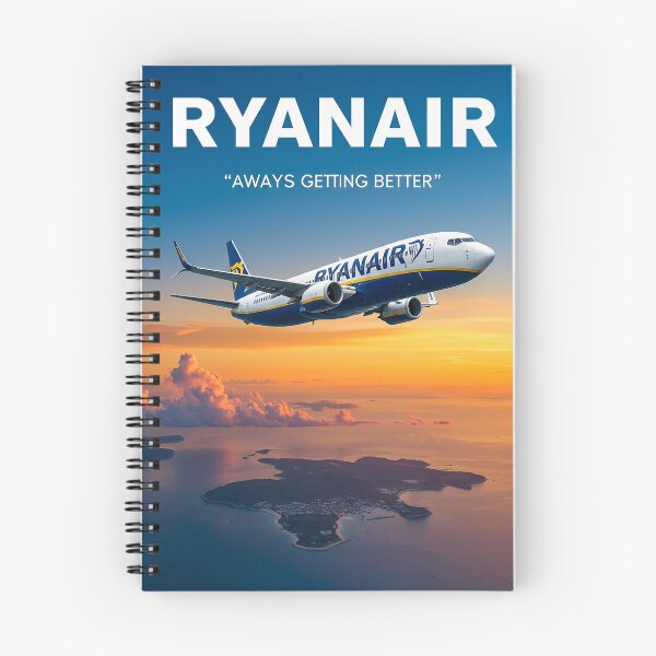 Item preview, Ryanair Travel Poster designed and sold by Skyframe Aviation.