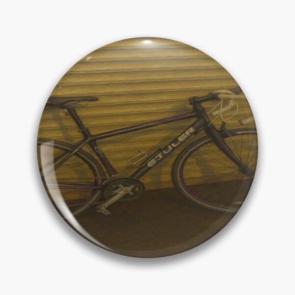 Item preview, Road Bike Against Steel Shutter – Oil Painting Style” designed and sold by Mdlezieyes.