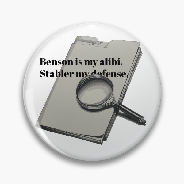 Item preview, Benson Is My Alibi, Stabler My Defense | Funny Retro SVU True Crime Design designed and sold by idgafstudio.ch.