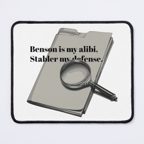 Item preview, Benson Is My Alibi, Stabler My Defense | Funny Retro SVU True Crime Design designed and sold by idgafstudio.ch.