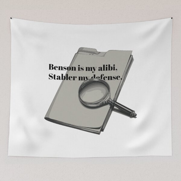Item preview, Benson Is My Alibi, Stabler My Defense | Funny Retro SVU True Crime Design designed and sold by idgafstudio.ch.