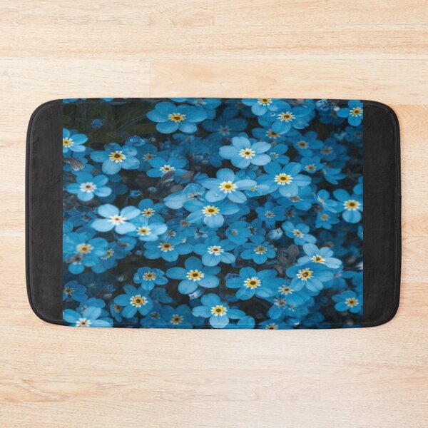 Item preview, Drawing of delicate vibrant blue floral flowers design designed and sold by NivyasArtistry.