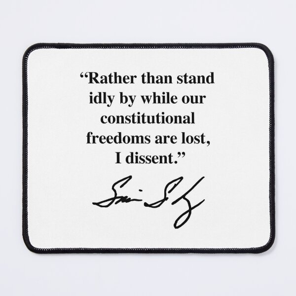 Item preview, I dissent - Sonia Sotomayor (black signature) designed and sold by Thelittlelord.