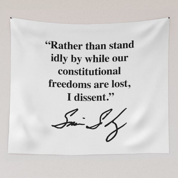 Item preview, I dissent - Sonia Sotomayor (black signature) designed and sold by Thelittlelord.