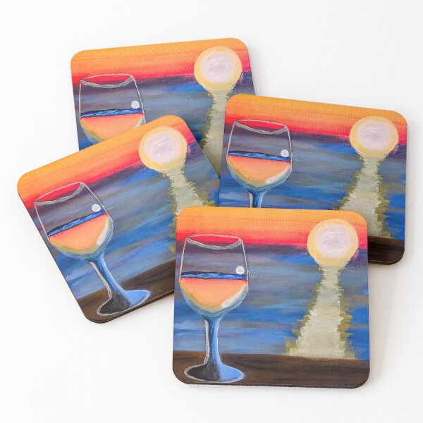 Item preview, Wine Sunset Over the Ocean  designed and sold by IsThisArt93.
