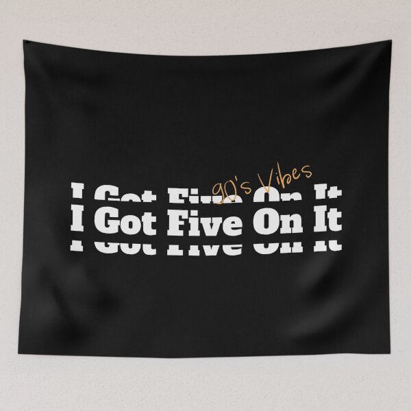 Item preview, I Got Five On It Hip Hop Vintage Classic Slogan designed and sold by rdxart.