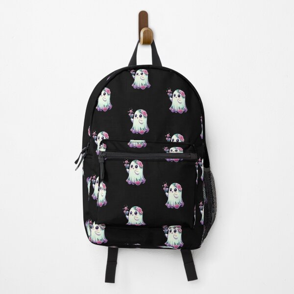 Item preview, Flower Spell Ghost – Cute Kawaii Chibi Halloween Design with Neon Flowers designed and sold by ColorSplash123.