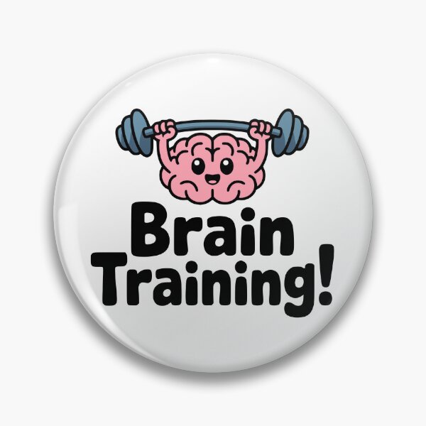 Item preview, Brain Training! Cute Brain Pun designed and sold by PMCreative.