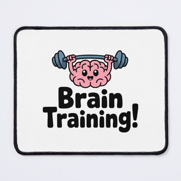Item preview, Brain Training! Cute Brain Pun designed and sold by PMCreative.