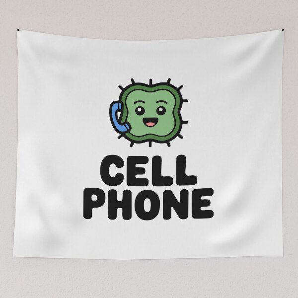 Item preview, Cell Phone! Cute Biology Pun designed and sold by PMCreative.