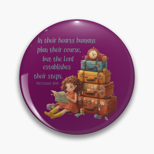 Item preview, Proverbs 16:9 Bible Verse – Christian Travel Art, Faith Journey Scripture Wall Decor designed and sold by AmenAlways.