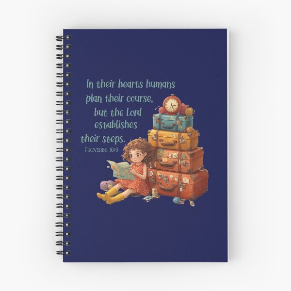 Item preview, Proverbs 16:9 Bible Verse – Christian Travel Art, Faith Journey Scripture Wall Decor designed and sold by AmenAlways.