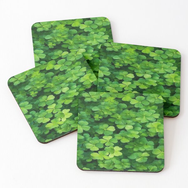 Item preview, Drawing of goodluck clover leaf patch artwork  designed and sold by NivyasArtistry.