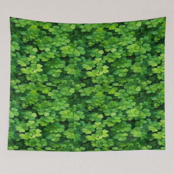 Item preview, Drawing of goodluck clover leaf patch artwork  designed and sold by NivyasArtistry.