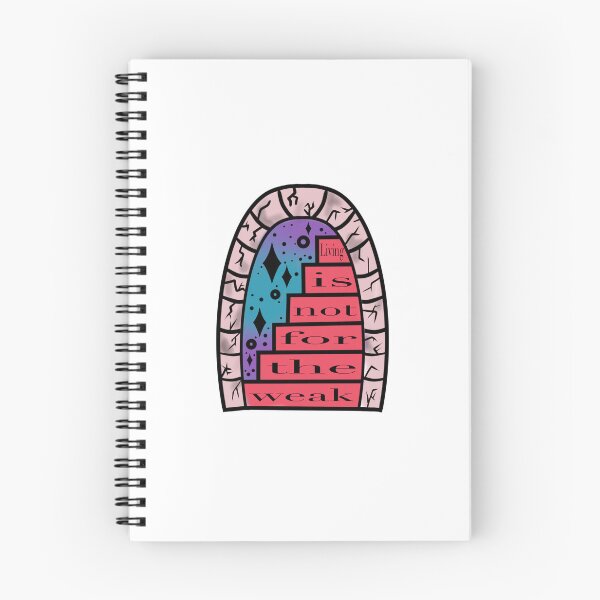 Item preview, Living Is Not For The Weak Archway Tattoo Style designed and sold by StrawbBonsai.