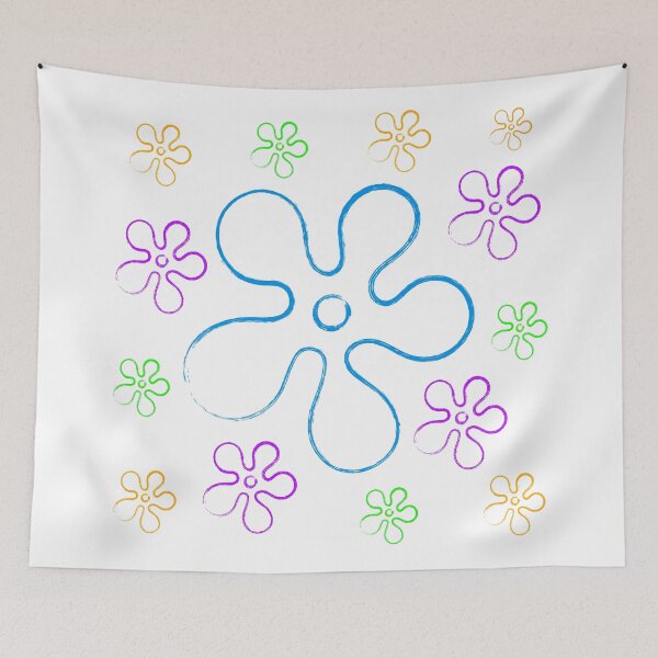 Item preview, SpongeBob Flowers / SpongeBob Flower Sky Doodle designed and sold by DibujandoPorfa.