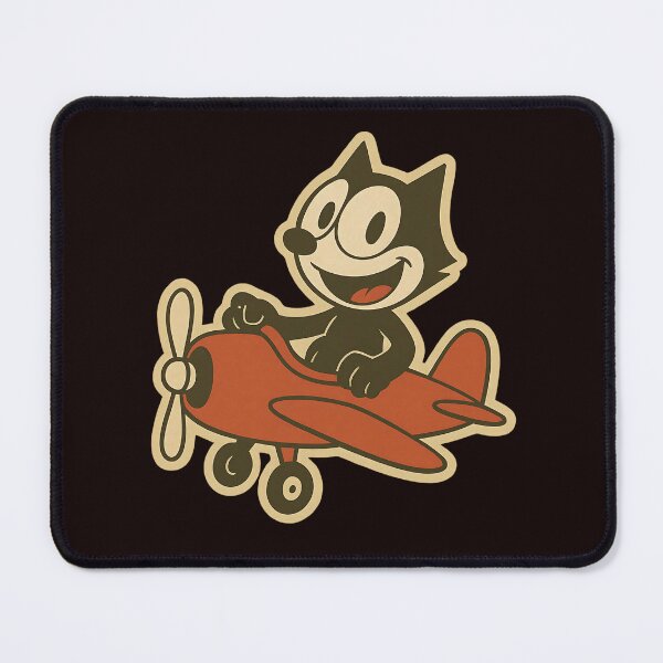 Item preview, Happy cat on a vintage red airplane designed and sold by infinitearte.