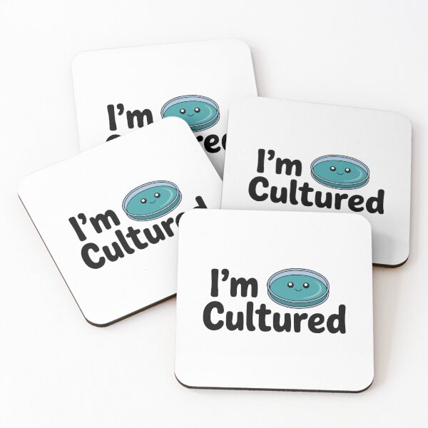 Item preview, I'm Cultured! Cute Science Pun designed and sold by PMCreative.