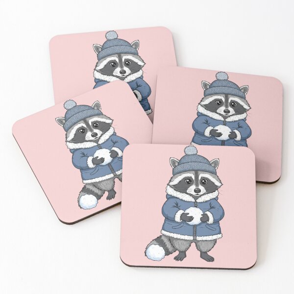 Item preview, Winter Raccoon: Adventure and Tenderness in the Snow designed and sold by JerboT-shirt.