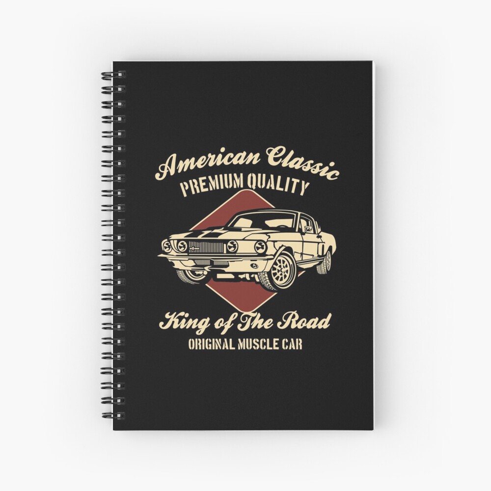 "CLASSIC CARS" Spiral Notebook by Super3 Redbubble