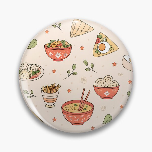 Item preview, Vietnamese Food Pattern – Seamless Pho, Banh Mi, Spring Roll & Banh Xeo Icons in Pastel Vector designed and sold by VividOrganica.