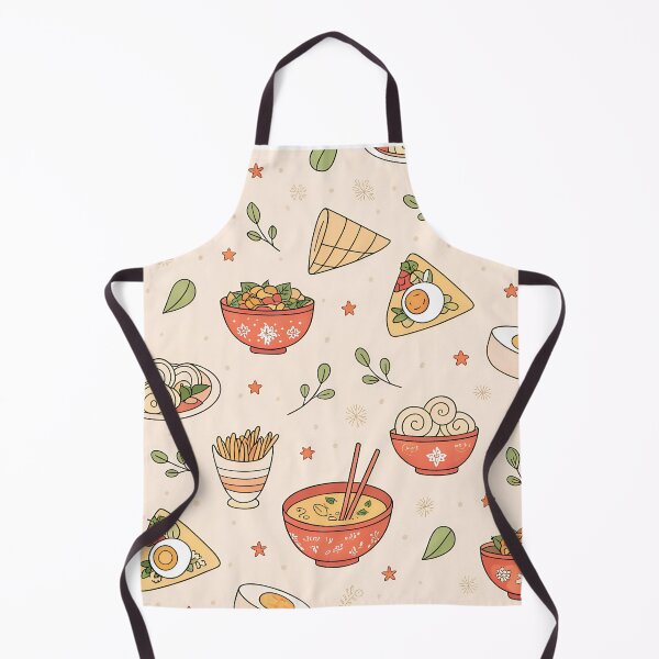 Item preview, Vietnamese Food Pattern – Seamless Pho, Banh Mi, Spring Roll & Banh Xeo Icons in Pastel Vector designed and sold by VividOrganica.