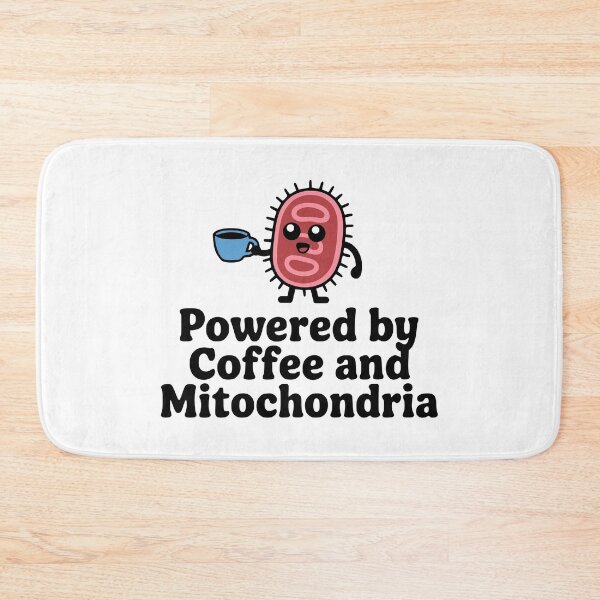 Artikelvorschau, Angetrieben von Kaffee und Mitochondrien! Niedliches Biologie-Kaffee-Wortspiel entworfen und verkauft von PMCreative.