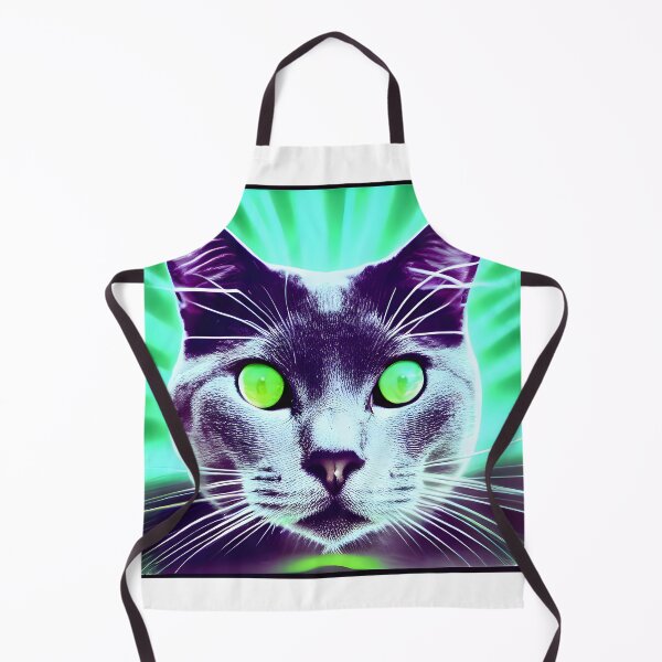 Item preview, Neon Cat with Electric Green Eyes designed and sold by EcstaticRegards.