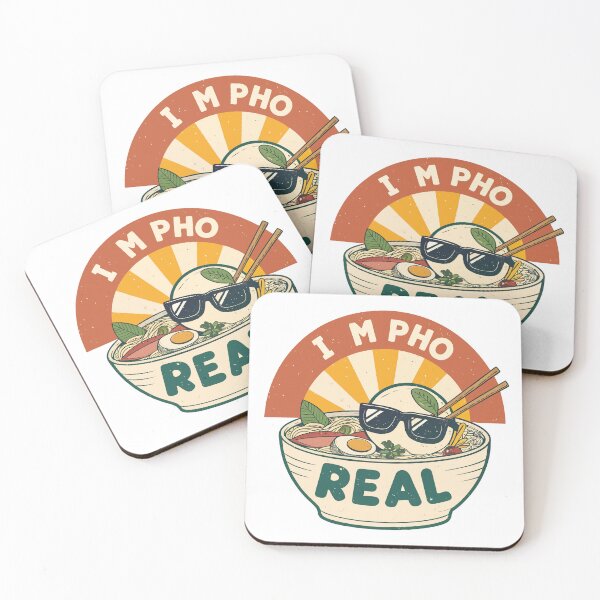 Item preview, Pho Pun Design – Funny “I’m Pho Real” Bowl with Sunglasses, Bold Cartoon Vector designed and sold by VividOrganica.