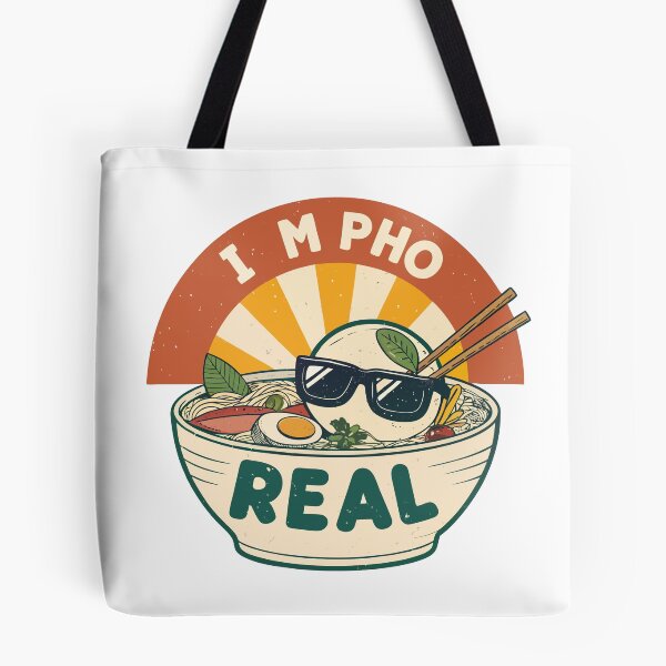 Item preview, Pho Pun Design – Funny “I’m Pho Real” Bowl with Sunglasses, Bold Cartoon Vector designed and sold by VividOrganica.