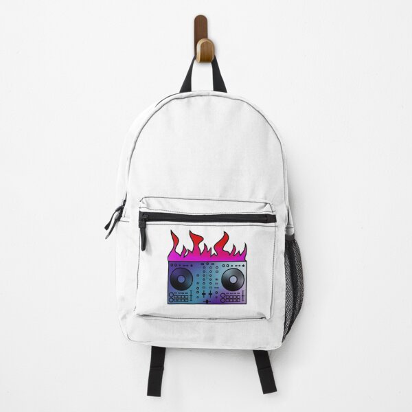 Item preview, Flaming DJ Decks In Blue And Purple designed and sold by StrawbBonsai.