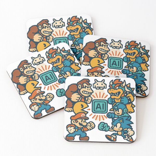 Item preview, Retro Video Game Heroes Pixel Art AI Showdown designed and sold by Prompt Culture.