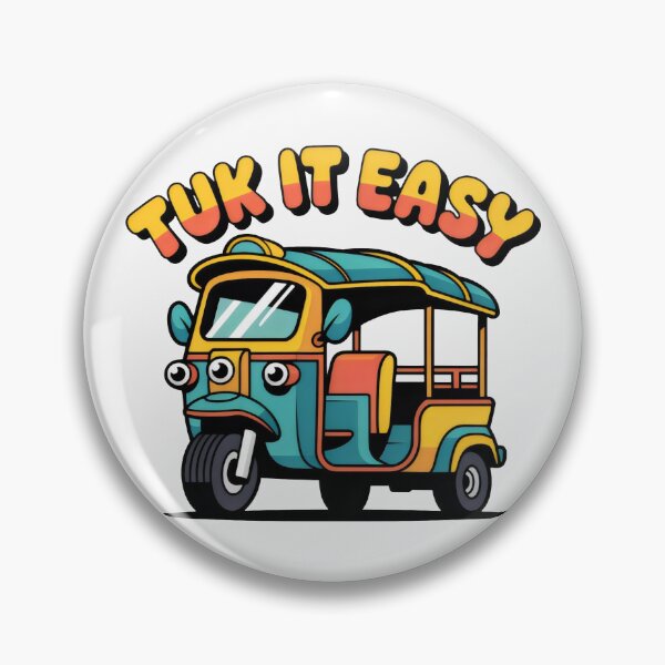 Item preview, Joyful Tuk-Tuk Illustration with Bright, Retro Style designed and sold by SplashTastic.