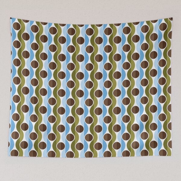 Item preview, Retro 70s Modern Wave Seamless Repeat designed and sold by Sharon Schwalbe.