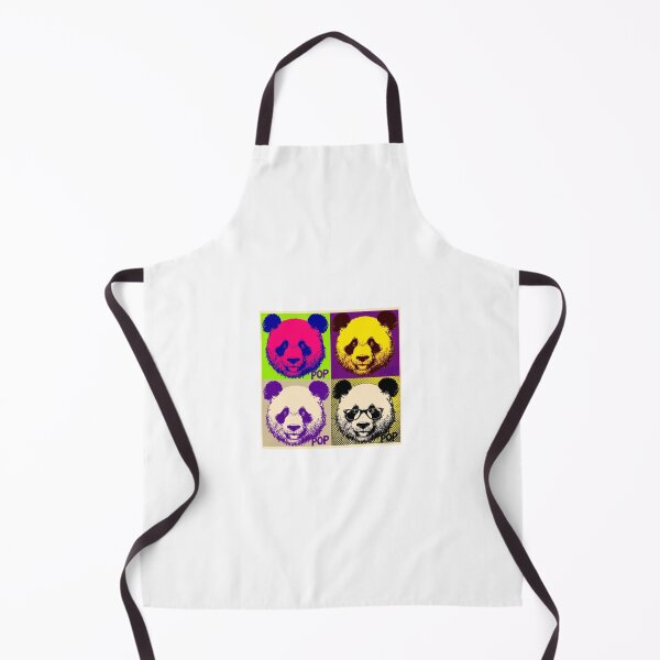 Item preview, Panda Pop Art Warhol Style Grid Design designed and sold by ArtWavesbyAbhi.