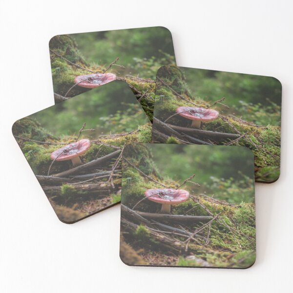 Item preview, A mushroom at the base of a tree designed and sold by mholicky.