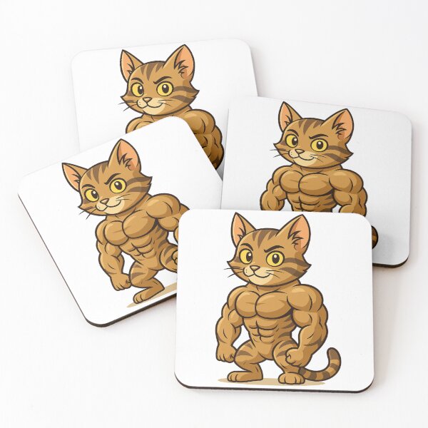 Item preview, Muscular Cartoon Cat designed and sold by EfraimFunArt.