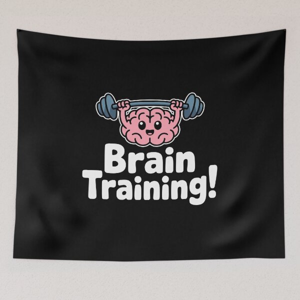 Item preview, Brain Training! Funny Brain Pun designed and sold by PMCreative.