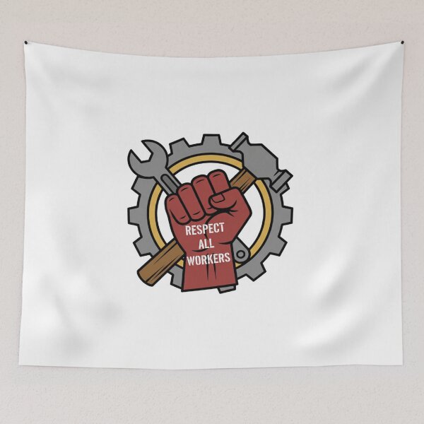 Item preview, Respect All Workers Labor Day Design designed and sold by RehanInkDesigns.