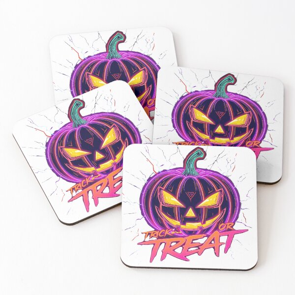 Item preview, Neon Pumpkin Trick or Treat – Electric Halloween Design designed and sold by Activity01.