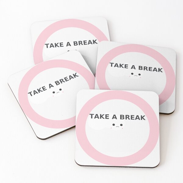 Item preview, Take a Break — Kawaii Sticker designed and sold by karnlaunchlab.