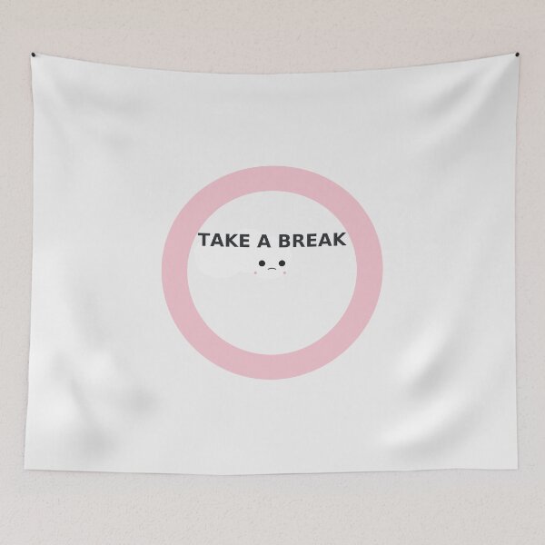 Item preview, Take a Break — Kawaii Sticker designed and sold by karnlaunchlab.