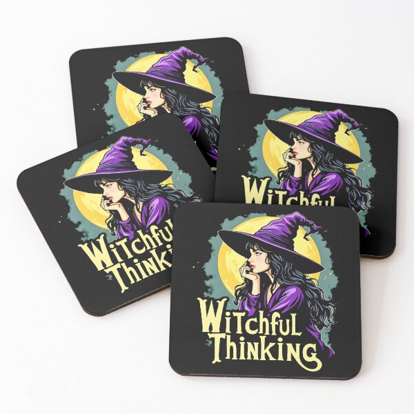 Item preview, WitchFul Thinking Halloween Witch Design designed and sold by SideKickCreates.